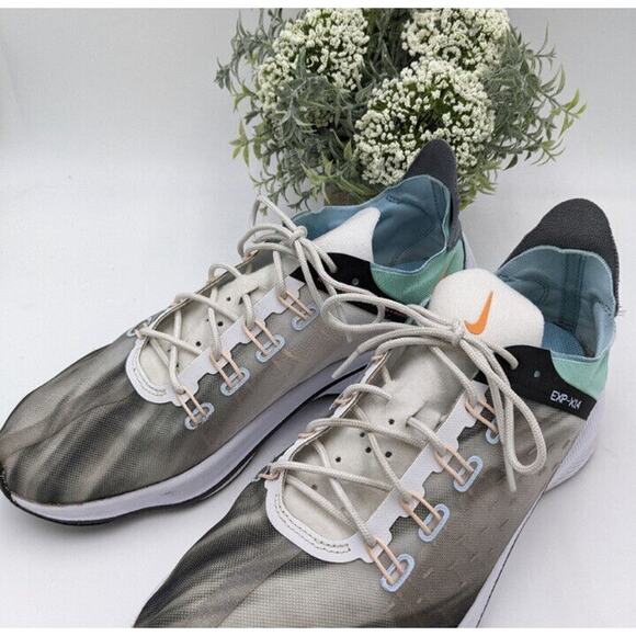 Nike EXP-X14 QS Men's Shoes White-Emerald Rise Cone BQ6972-100,Sz‎ 10 - Picture 6 of 12